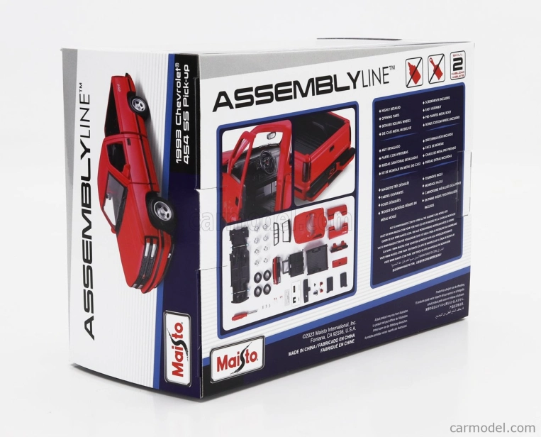 Maisto Chevrolet 454 Ss Pick-up 1993 1:24 Red