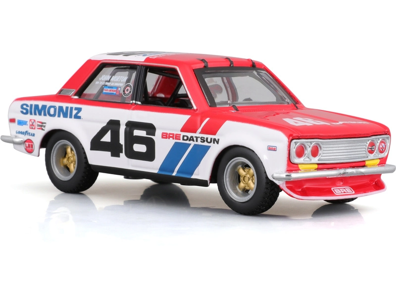 Bburago Datsun 510 Bre N 46 Racing 1972 1:43 Bílá Modrá Červená