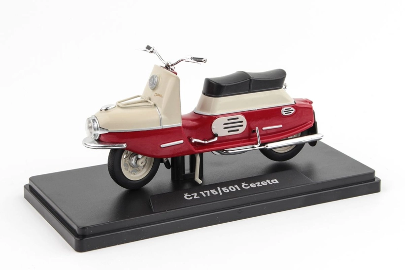 Abrex ČZ 175/501 (1958) 1:18 – tmavočervená/svetlosivá