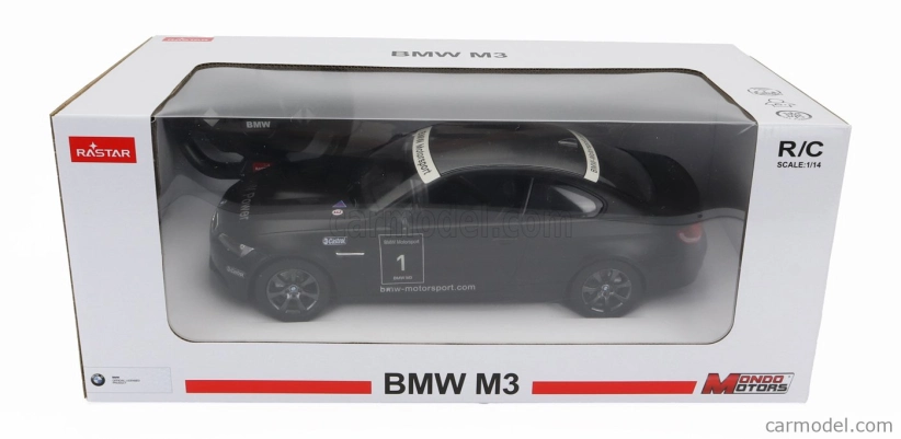 Mondomotors BMW radu 3 M3 Coupe (e46) N 1 Racing 2003 1:14 Matt Black