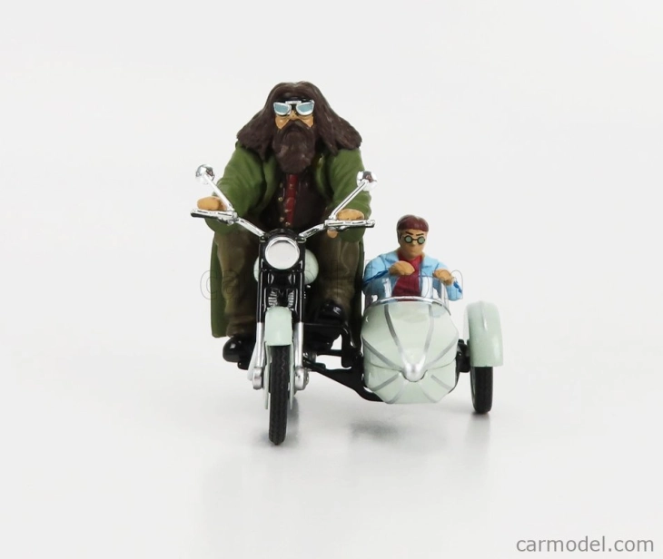 Corgi Motorcycle Hagrid's Sidecar Harry Potter - Movie 1:36 Velmi Světle Zelená