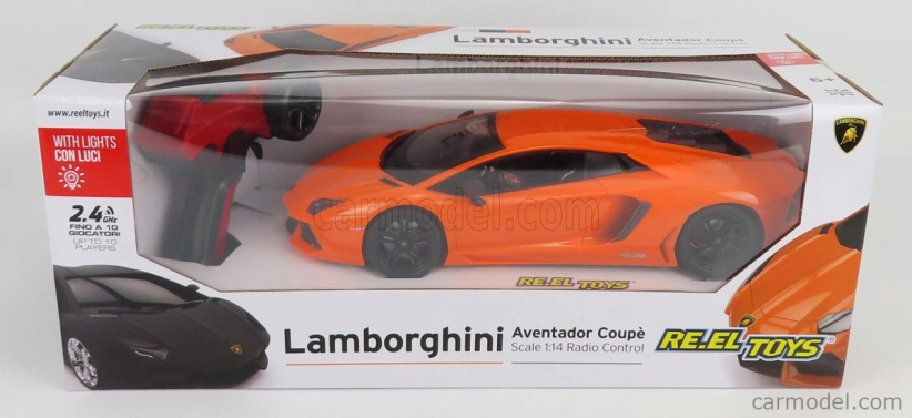 Re-el toys Lamborghini Aventador Lp700-4 2011 1:14 oranžová