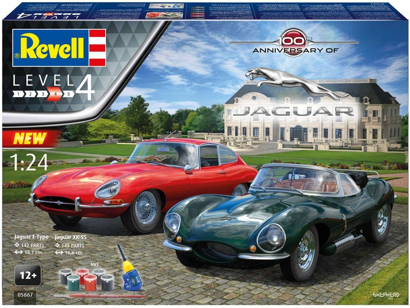 Revell 100 rokov Jaguaru (1:24) (darčeková sada)