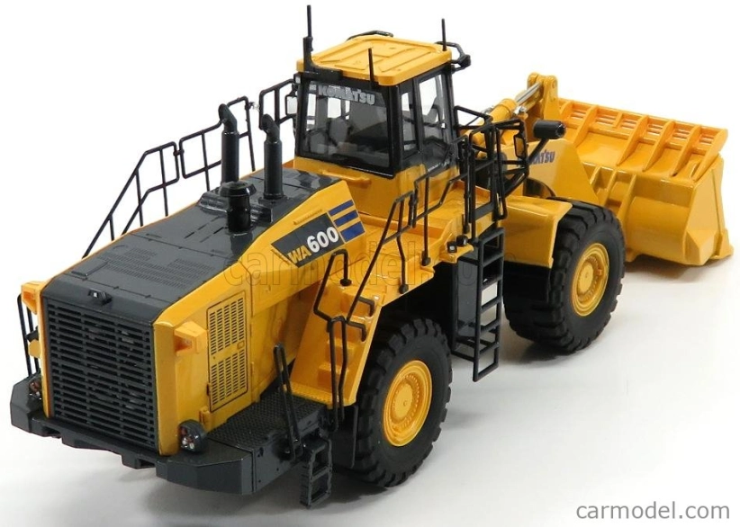 Universal hobbies Komatsu Wa600 Ruspa Gommata - škrabací traktor 1:50 žltá čierna