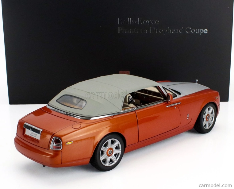 Kyosho Rolls royce Phantom Drophead Cabriolet 2-dverový 2013 1:18 Oranžová