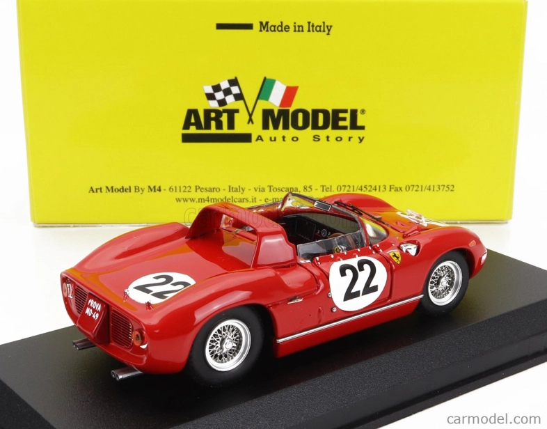 Art-model Ferrari 250p Spider 3.0l V12 Team Sefac Ferrari Spa N 22 1:43, červená