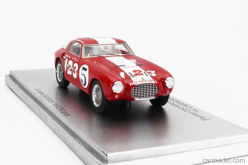 Kess-model Ferrari 250mm Sn0352mm Berlinetta Pininfarina N 5 Iv Carrera Panamericana Mexico 1953 R.echeverria - P.villegas 1:43 Červená Biela