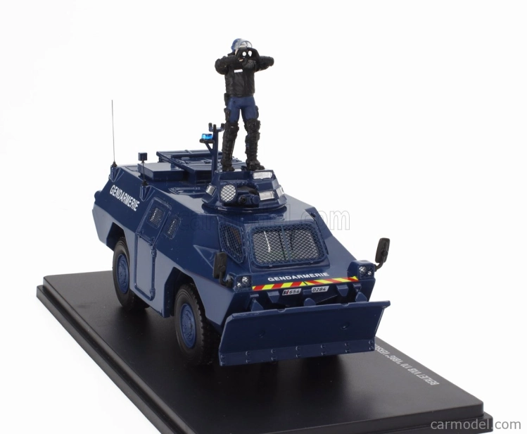 Perfex Berliet Vxb 170 Vbrg Anfibio Blindato Gendarmerie Saint Soline With Figure Police Gendarmes 1974 1:43 Blue