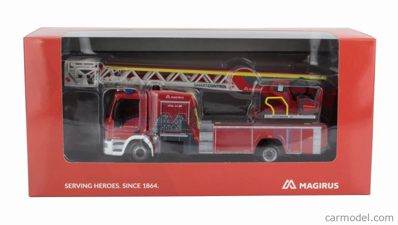 Eligor Iveco fiat Eurocargo Magirus Truck Ttl M32l-as Scala Otočný rebrík Sapeurs Pompiers 2012 1:43 červená biela