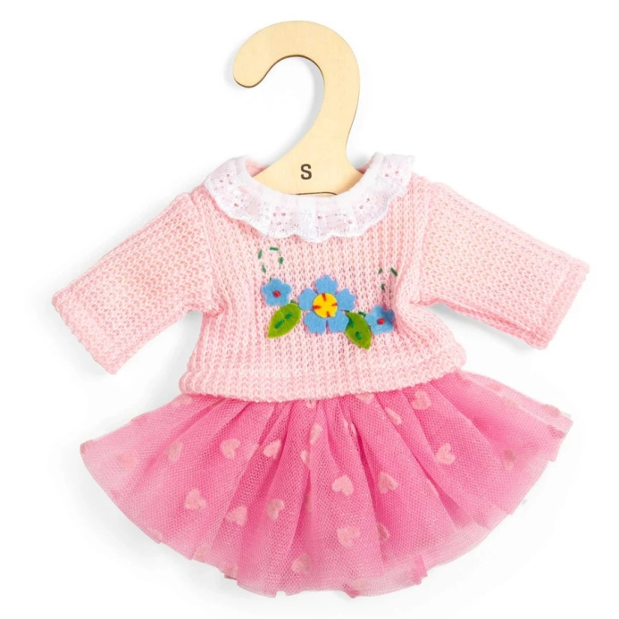 Bigjigs Toys Ružová tylová sukňa a sveter pre bábiku 28 cm