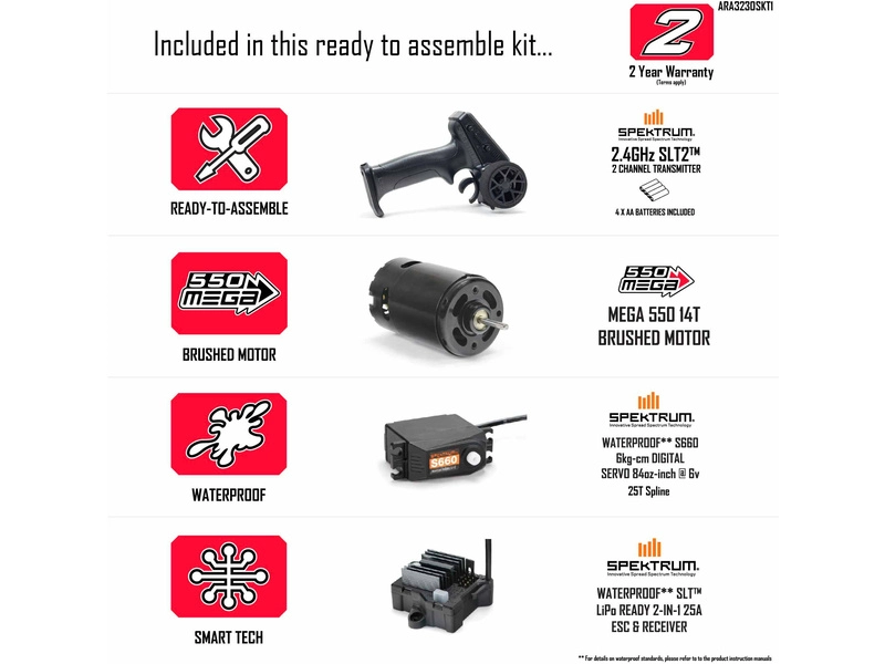 RC auto Arrma Gorgon 1:10 Kit Smart RTA, čirá