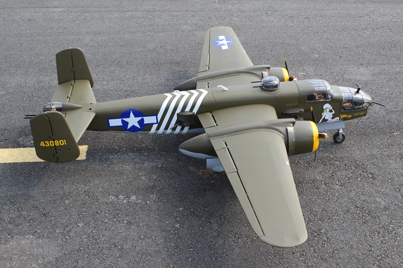RC letadlo Mitchel B-25 2,41m (Zatahovací podvozek)