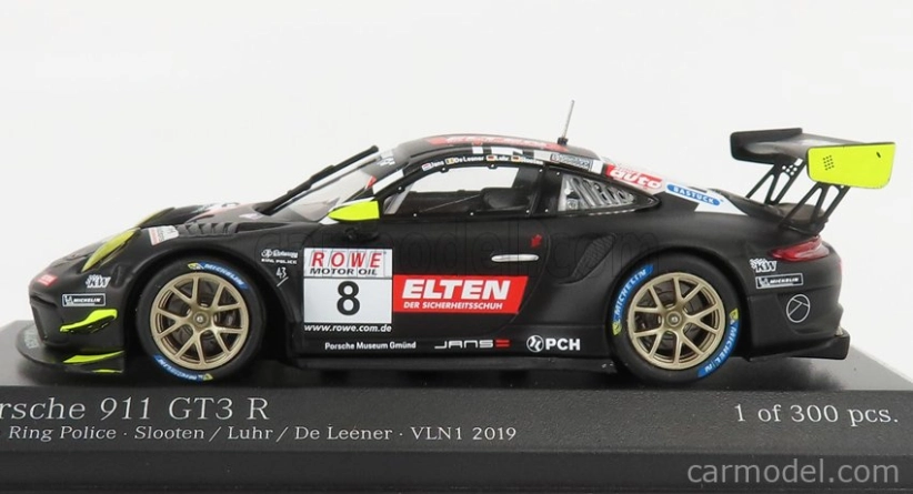 Minichamps Porsche 911 991-2 Gt3-r Team Iron Force N 8 1:43, černá