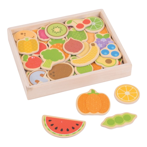 Bigjigs Toys Magnety na ovocie a zeleninu