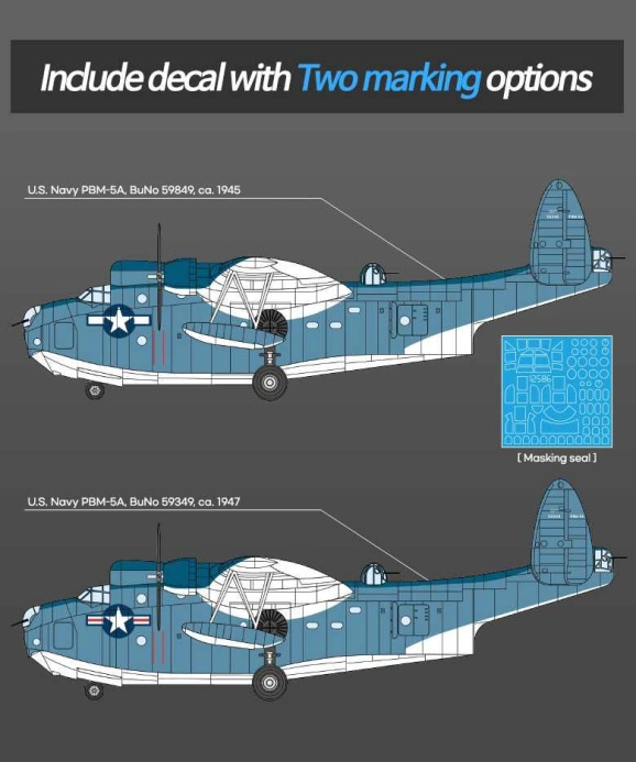 Model Kit lietadlo 12586 - USN PBM-5A MARINER (1:72)