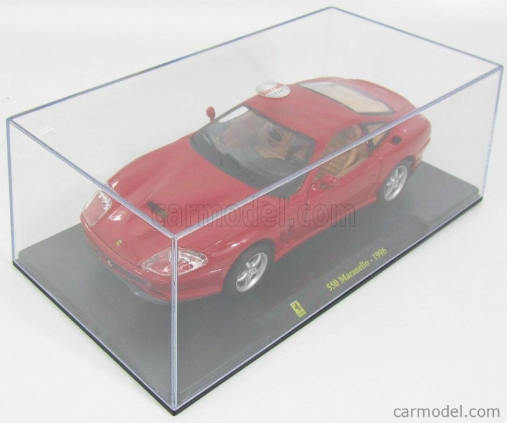 Edicola Ferrari 550 Maranello 1996 - Con Vetrina - S vitrínou 1:24 červená