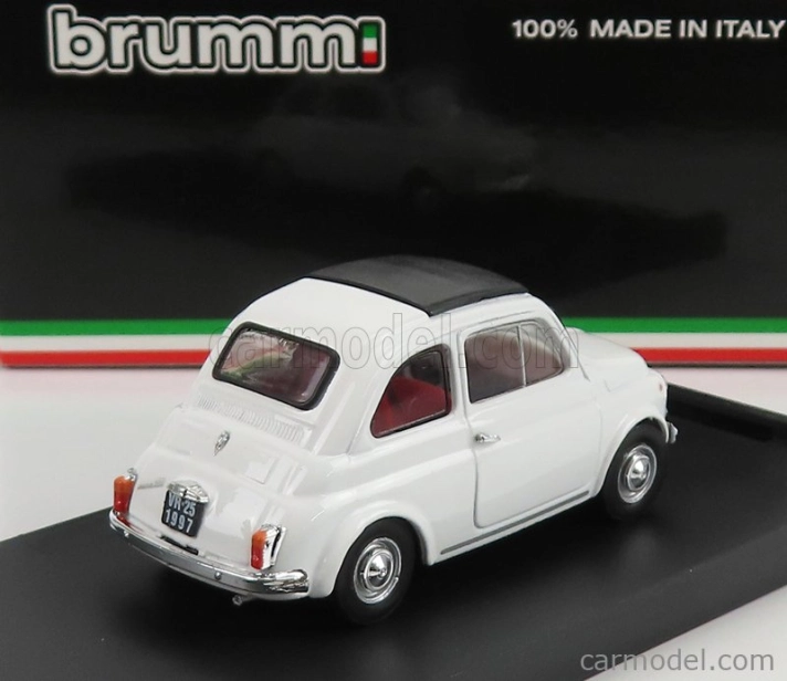 Brumm Fiat 500f Tetto Chiuso - uzavretý 1965 1:43 Bianco