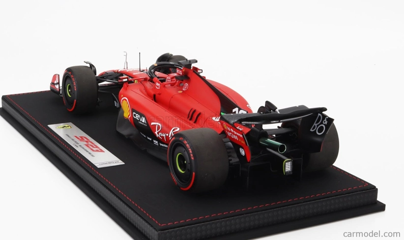 Bbr-models Ferrari F1 Sf-23 Team Scuderia Ferrari N 16 3rd Belgium Spa Gp 2023 Charles Leclerc - Con Vetrina - With Showcase 1:18 Červená Černá