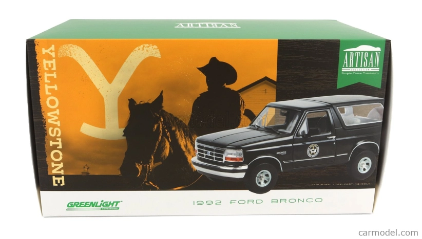 Greenlight Ford usa Bronco Montana Livestock Association 1992 - Yellowstone 1:18 Black