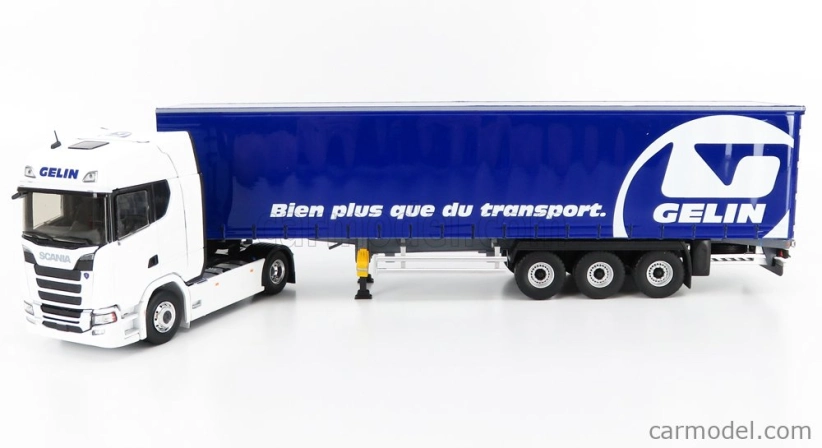 Eligor Scania S500 Truck Telonato Gelin Transports 2016 1:43 Biela Modrá