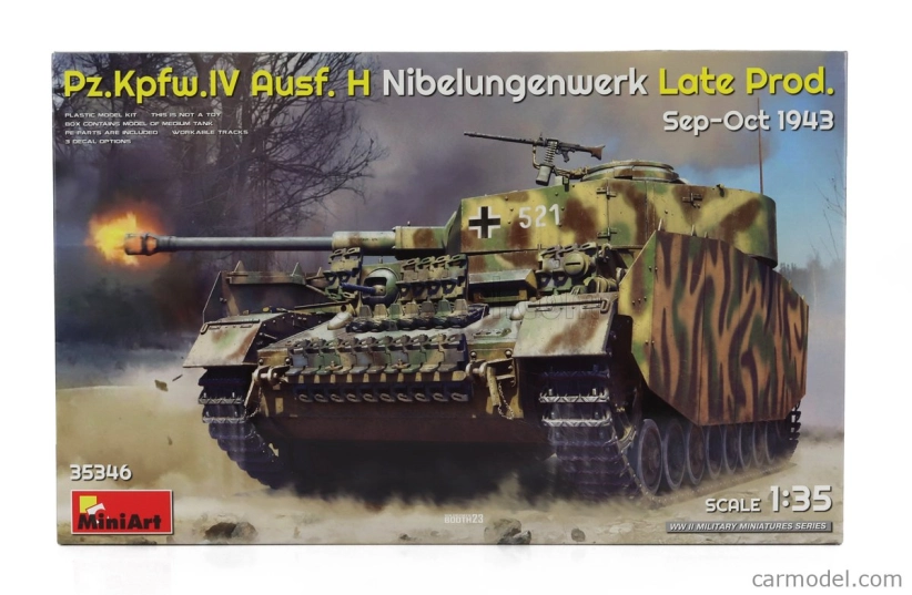 Miniart Tank P.kpfw.iv Ausf. H Military Nibelungenwerk 1943 1:35 /