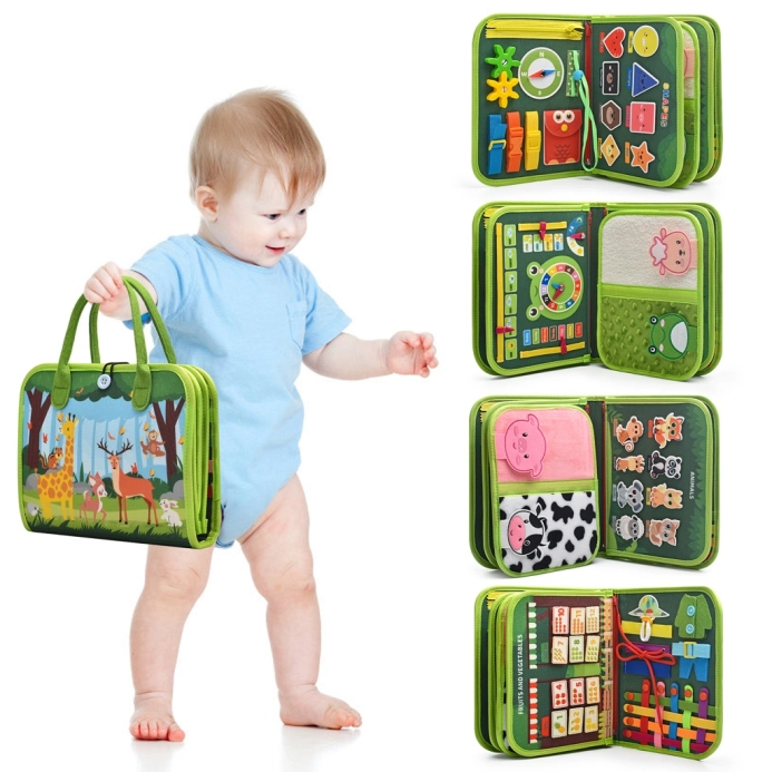 2Kids Toys Senzorická busy kniha Zvieratká