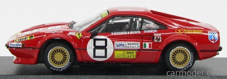 Najlepší model Ferrari 308 Gtb Coupe N 8 24h Daytona 1978 Besenzoni - Dal Ben - Wever 1:43 Red