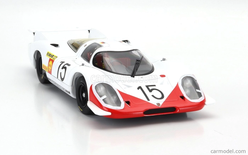 Werk83 Porsche 917lh 4.5l Team Porsche System Engeneering N 15 24h Le Mans 1969 Herbert Linge - Brian Redman - Rudi Lins 1:18 Bílá Červená