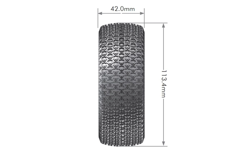 B-MAGLEV SOFT 1/8, bílé disky 17mm hex
