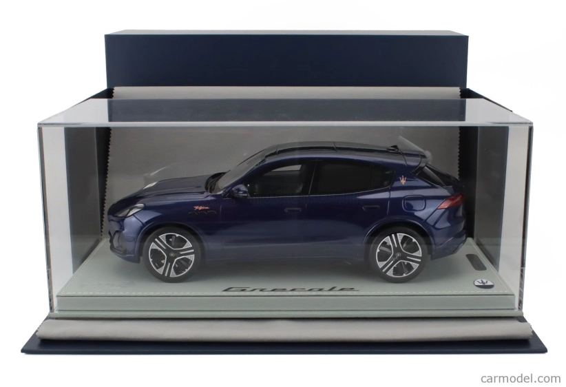 Bbr-models Maserati Grecale Folgore Suv 2022 - Con Vetrina - With Showcase 1:18 Blu Intenso - Blue Met