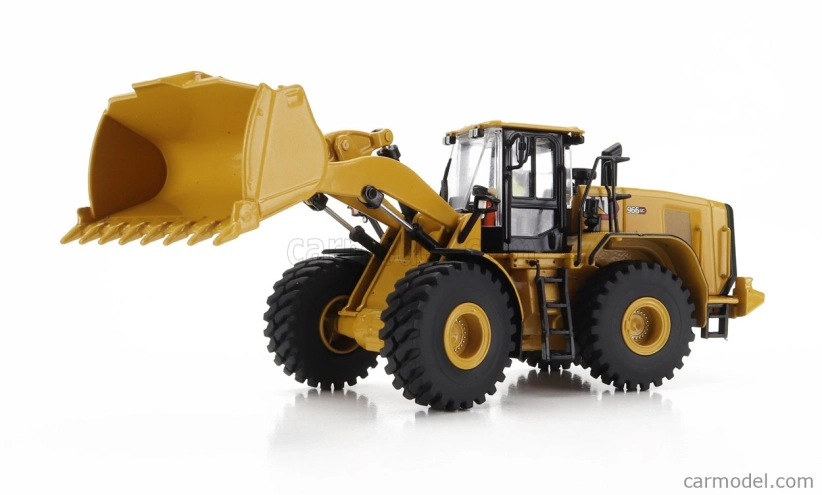 Dm-models Caterpillar Cat966gc Ruspa Gommata - Scraper Tractor Wheel Loader 1:50 Žlutá Černá