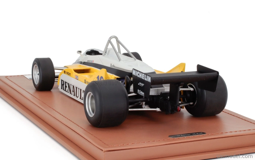 Tecnomodel Renault F1  Re30b V6 Turbo Team Renault Elf N 16 Winner Italy Gp 1982 Rene Arnoux 1:18 Bílá Žlutá Černá