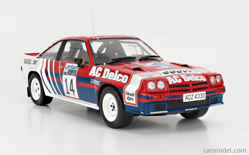 Ixo-models Opel Manta B 400 N 14 Rally Rac Lombard 1985 1:18, červená