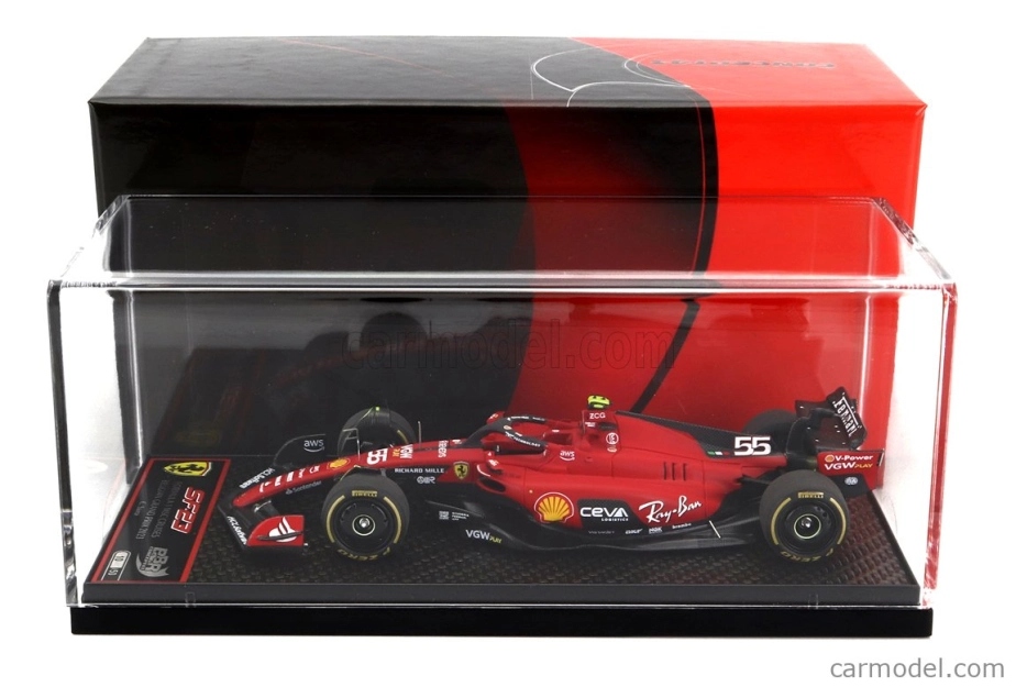 Bbr-models Ferrari F1 Sf-23 Team Scuderia Ferrari N 55 Belgium Gp 2023 Carlos Sainz 1:43 Červená čierna
