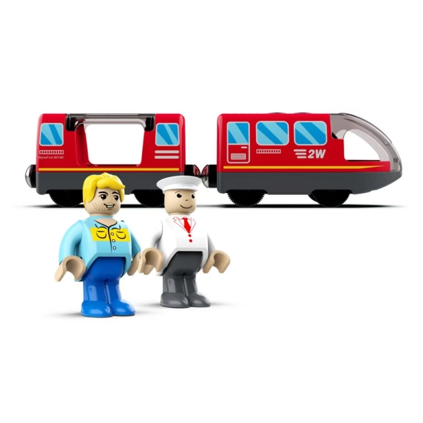 2Kids Toys Elektrický městský vlak červený