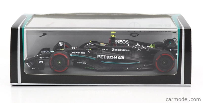 Spark-model Mercedes gp F1 W14 Team Mercedes-amg Petronas Formula One N 44 3rd British Gp 2023 Lewis Hamilton 1:43 Matt Black