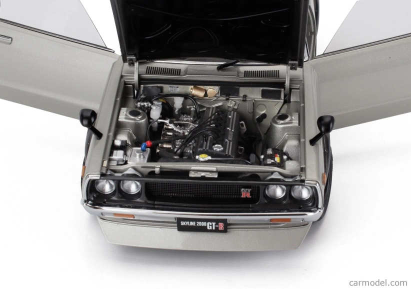 Autoart Nissan Skyline 2000 Gt-r (kpgc110) Vyladená verzia Coupe 1973 1:18 Strieborná čierna