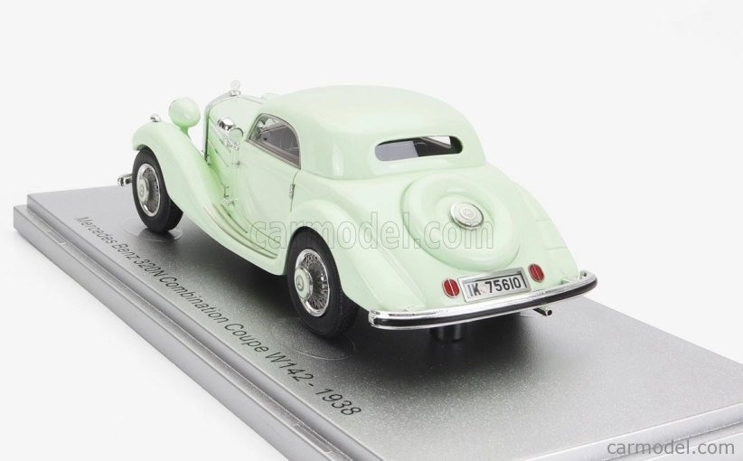 Kess-model Mercedes Benz 320n (w142) Combination Coupe 1938 1:43 Veľmi svetlá zelená
