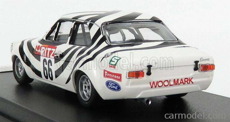 Trofeu Ford england Escort Mki N 66 Winner Montes Claros 1971 Francisco Santos 1:43 Bílá Černá