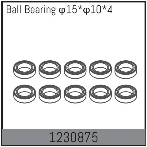 1230875 - Ball Bearing 15*10*4 (10)