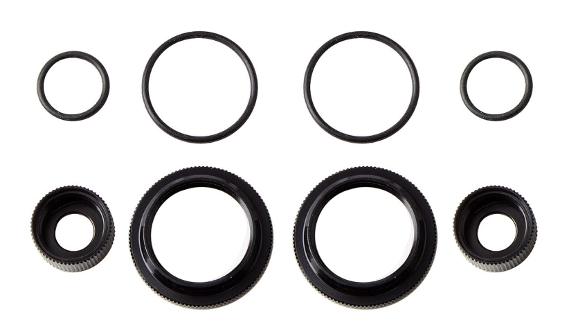 Sada upevňovacích objímek a těsnění 12 mm, černé