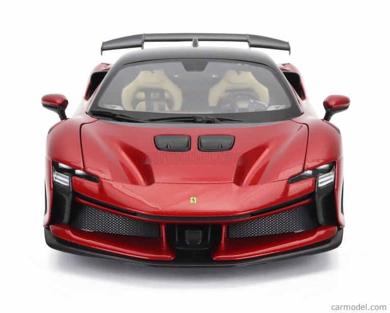 Bburago Ferrari Sf90xx Stradale 2024 1:18 Rosso Magma - Červená S Černou