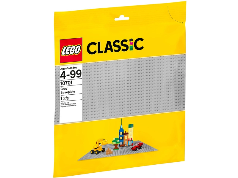 LEGO Classic – Sivá podložka na stavanie
