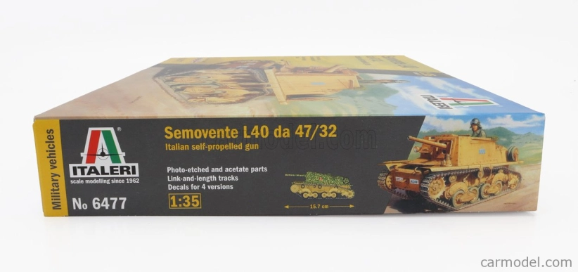 Italeri Fiat Ansaldo Semovente L40 47/32 Tank Military 1941 1:35 /