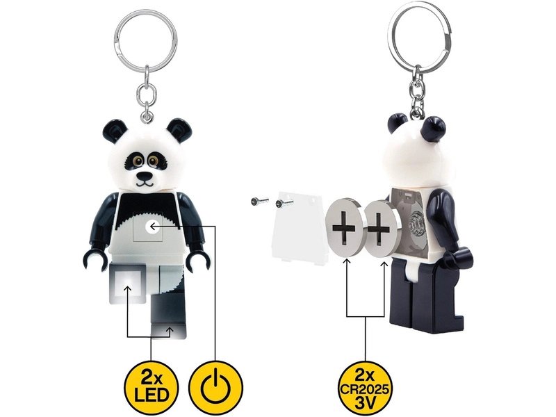 LEGO svietiaca kľúčenka – Panda