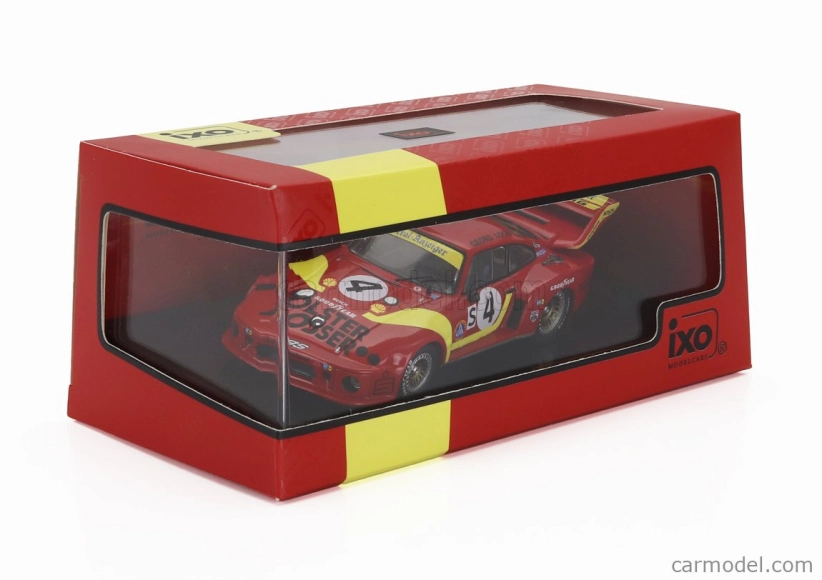 Ixo-models Porsche 935/77a 930 Team Gelo Racing N 4 6h Silverstone 1978 Klaus Ludwig - Hans Heyer 1:43 Červeno-žltá