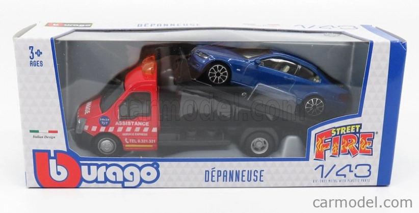 Bburago Mercedes-Benz Sprinter Soccorso Stradale + BMW 6-series 1:43