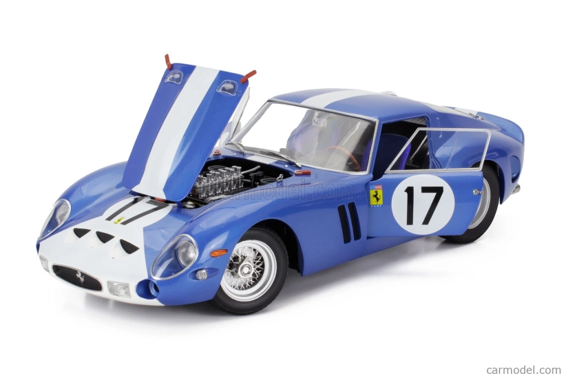 Ferrari 250 Gto 3.0l V12 Team N.a.r.t. North American Racing N 17 24h Le Mans 1962 Bob Grossman - Glenn Roberts "fireball" 1:12 Blue White