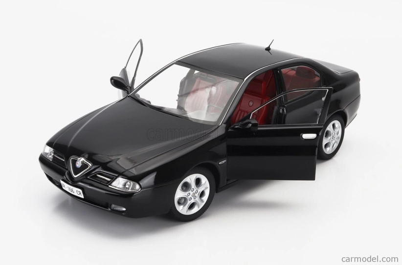 Mitica-diecast Alfa romeo 166 3.0 V6 1998 – Red Interior 1:18 Black