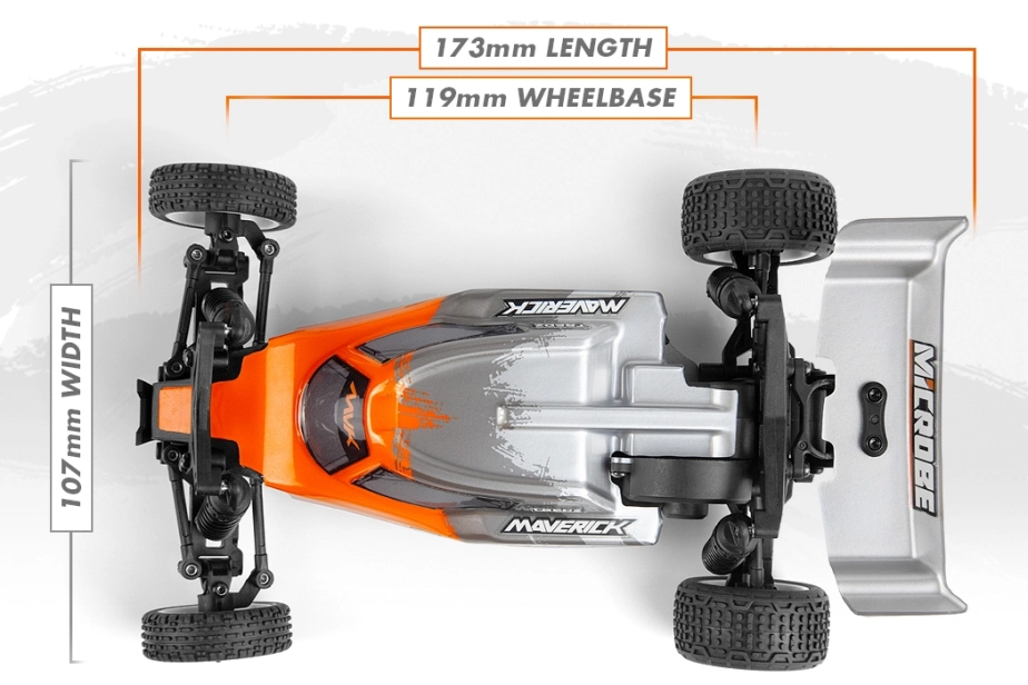 Maverick Microbe 1/24th Buggy - oranžová